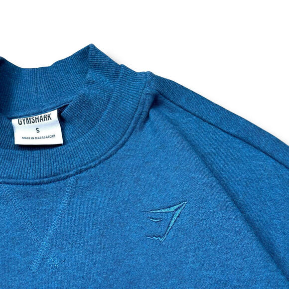 Gymshark Training Oversized Sweatshirt Women Size Small Cropped Logo Athletic - Picture 4 of 7